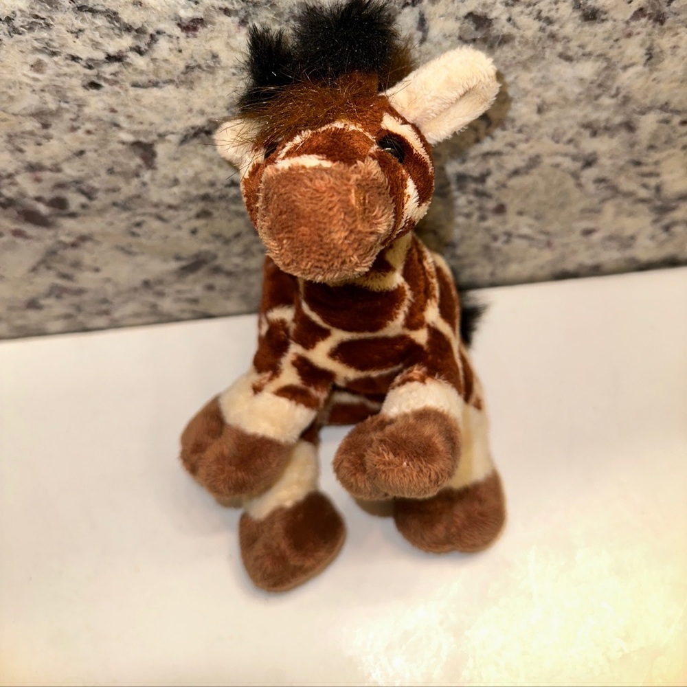 Vintage 9" Appaloosa Horse stuffed animal plush Douglas Cuddle Toy brown white